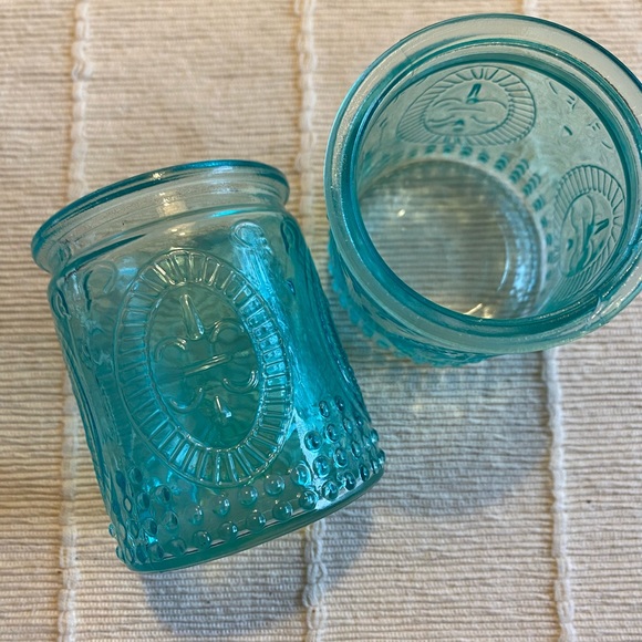 Urban Outfitters Other - Set of 2 Turquoise Blue Votive Holders